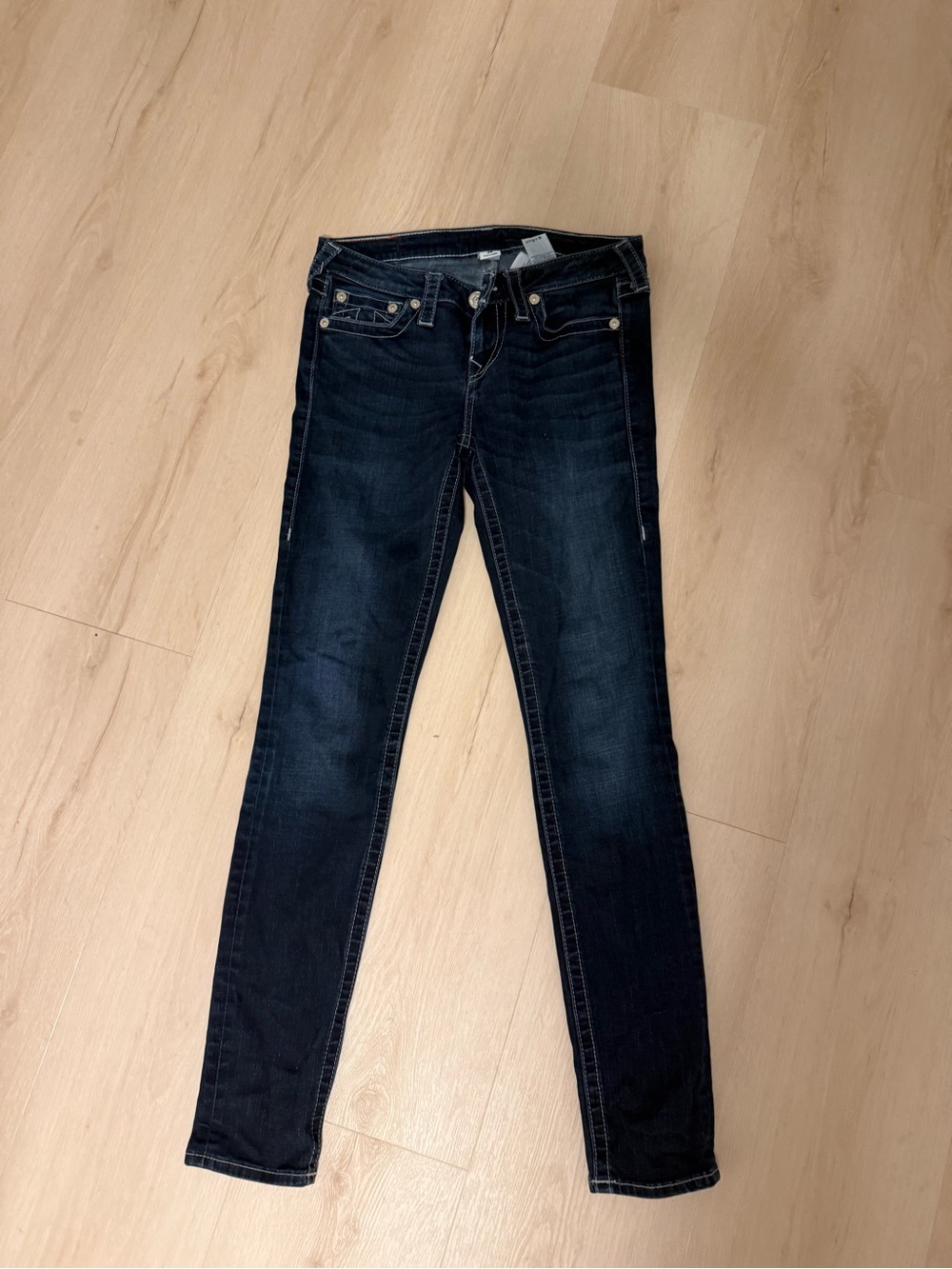 True Religion Women's Dark Indigo Skinny Jeans